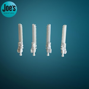 10 x chainswords for sci-fi marine miniatures