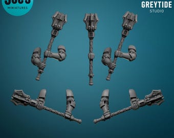 5 mazas de poder a dos manos - Greytide Studio - Peregrinos Eternos