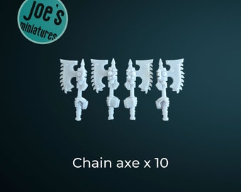 10 x Chain axe - Helforged Miniatures