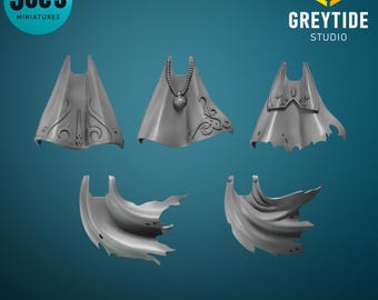 Cloaks x 5 - Crimson Lords - Greytide Studio