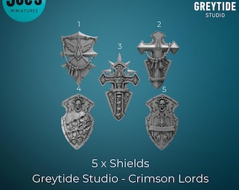 シールド 5 個 - クリムゾンロード - Greytide Studio
