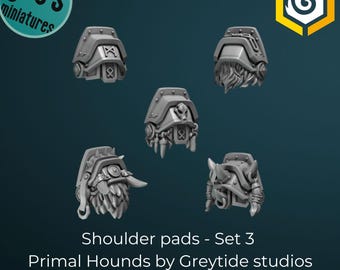 Axelvaddar x 10 - Set 3 - Primal Hounds av Greytide Studio