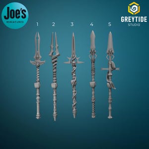 5 x Spear's - Crimson Lords - Greytide Studios