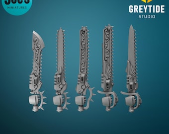 Miecze łańcuchowe x 10 - Greytide Studio - Crimson Lords