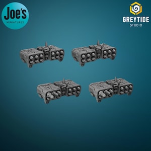 5 x Termi Missile Launchers - Crimson Lords - Greytide Studio