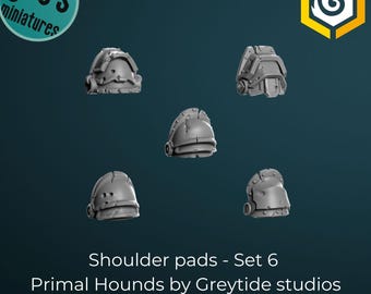 Axelvaddar x 10 - Set 6 - Primal Hounds av Greytide Studio