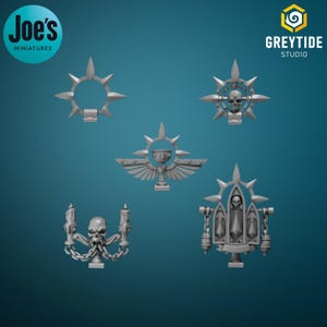 Decorazioni per zaino x 10 - Greytide Studio - Crimson Lords