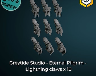 Lightning claws x 10 (5 pairs) - Greytide studios - Eternal Pilgrims