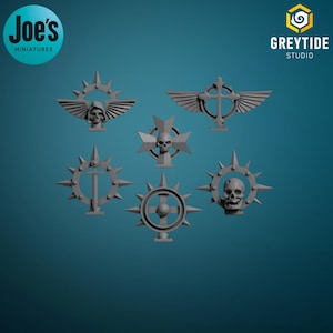 Backpack ornaments x 12 - pack 1 - Greytide studios - Eternal Pilgrims