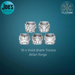 10 x Torso's - Void Sharks - Atlan Forge