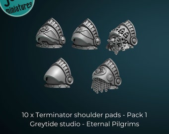 Termi Shoulder pads x 10 - pack 1 - Greytide studios - Eternal Pilgrims