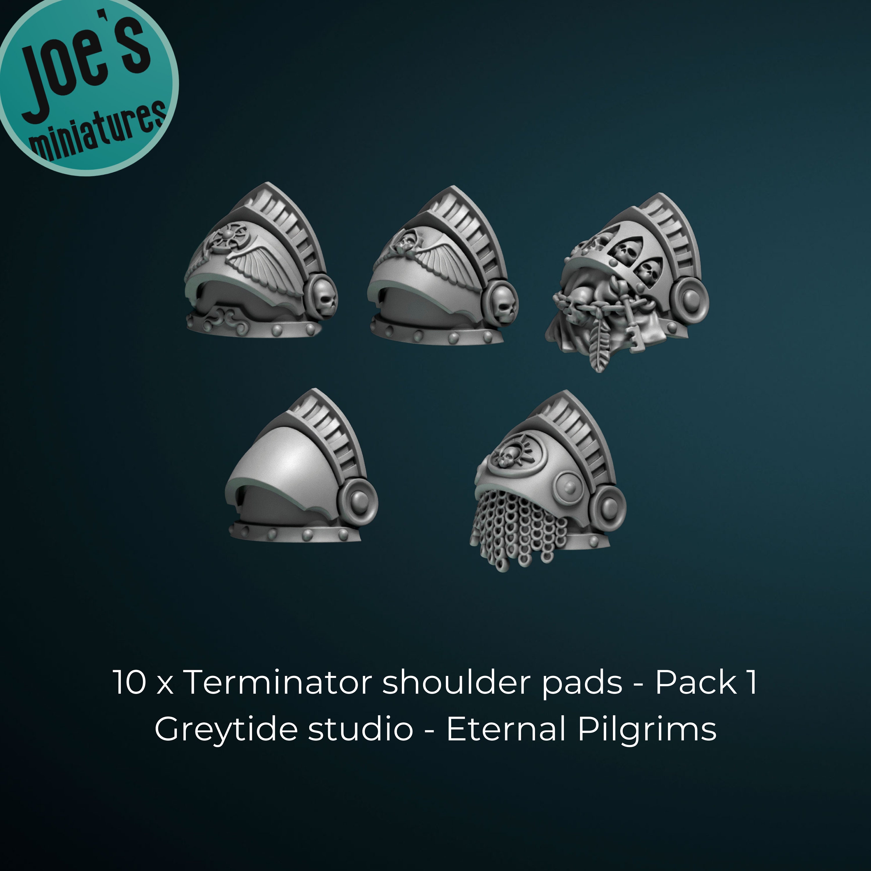 Termi Shoulder pads x 10 - pack 1 - Greytide studios - Eternal Pilgrims