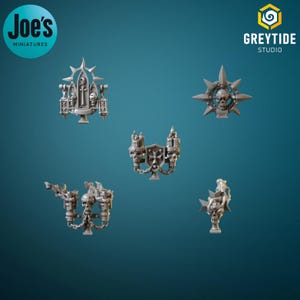 Backpack Decorations x 10 - Eternal Crusaders - Greytide studio