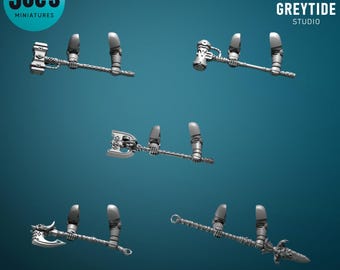 5 armas a dos manos - Greytide Studio - Sabuesos primigenios