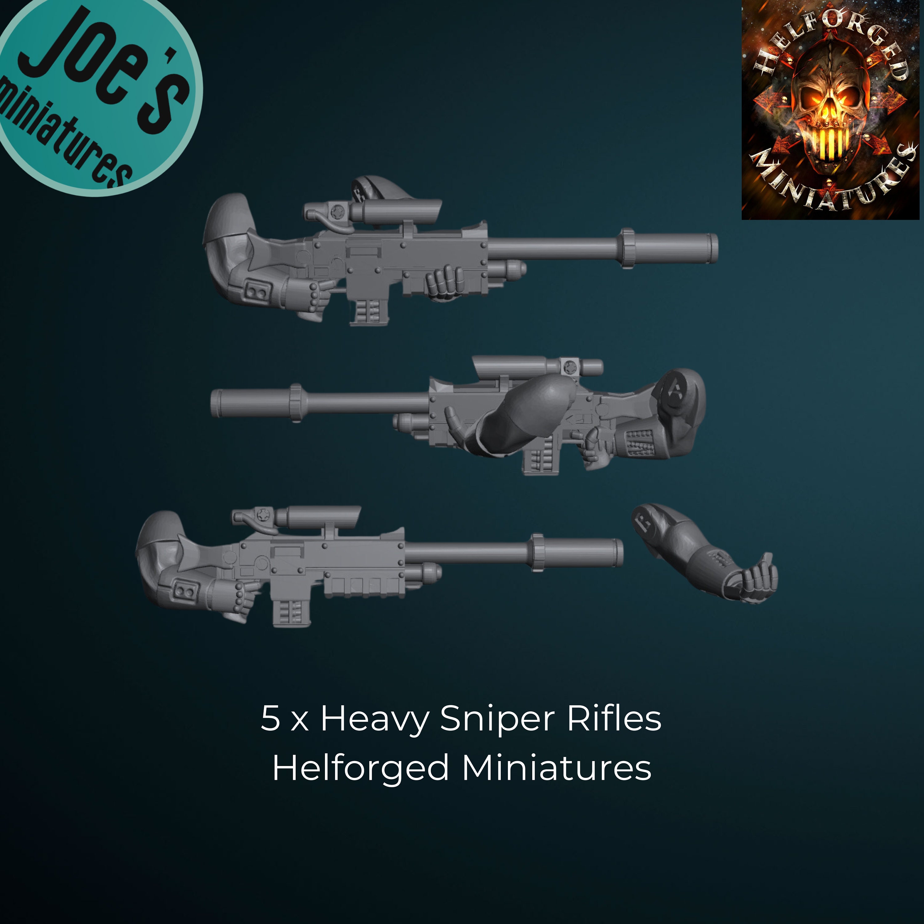 Heavy Sniper Rifles - Helforged miniatures