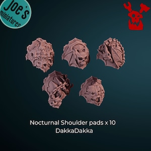 10 (5 left 5 right) Nocturnals shoulder pads - set 1 - DakkaDakka