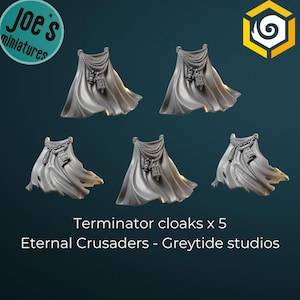 Terminator cloaks x 5- Greytide Studio - Eternal Crusaders