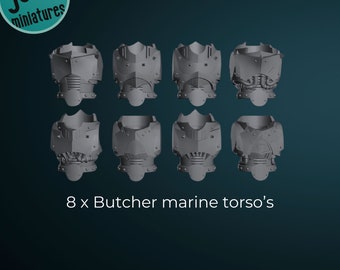 8 x Butcher knight torso's