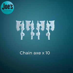 10 x Chain axe - Helforged Miniatures