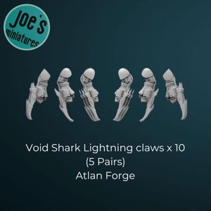 10 x Void Shark power claws - Atlan forge