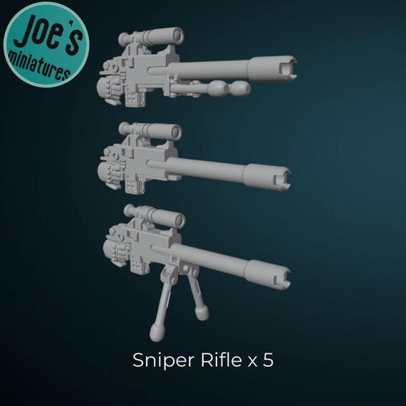 Sniper Rifles With Arms X 5 - Etsy