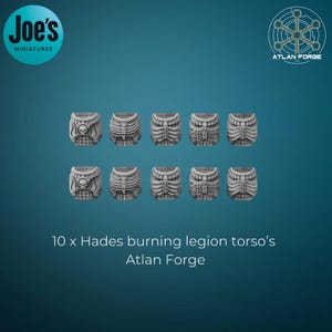10 x Torso's - Hades Burning Legion - Atlan Forge