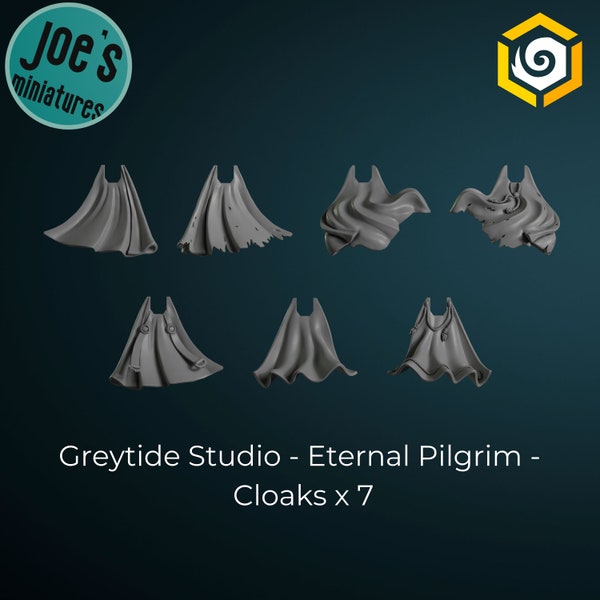 Cloaks x 7 - Greytide studios - Eternal Pilgrims