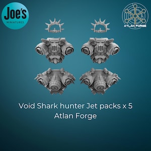 Void Shark jet packs with ornaments x 5 - Atlan Forge