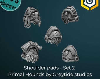 Axelvaddar x 10 - Set 2 - Primal Hounds av Greytide Studio