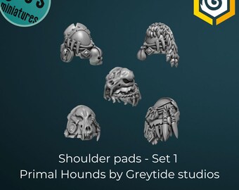 Axelvaddar x 10 - Set 1 - Primal Hounds av Greytide Studio