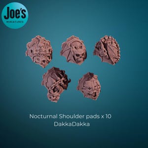 10 (5 left 5 right) Nocturnals shoulder pads - set 1 - DakkaDakka