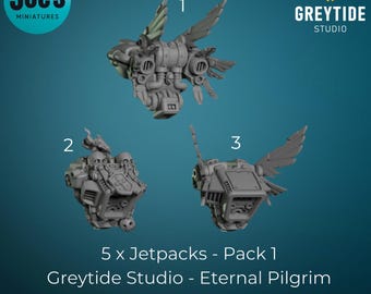 5 x Angelic Jetpacks - Pack 1 - Greytide Studios - Eternal Pilgrims