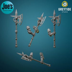 6 x Two handed Power axes - Greytide Studio - Eternal Pilgrims