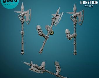 6 x Two handed Power axes - Greytide Studio - Eternal Pilgrims
