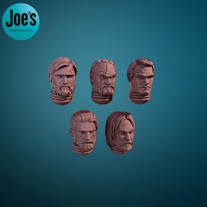 10 x cabezas de héroe legendarias de DakkaDakka