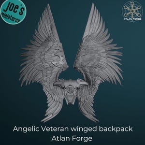 Angelic veteran winged backpack - Atlan Forge