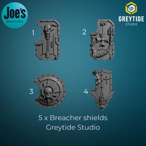 5 x Breacher shield - Greytide Studio's