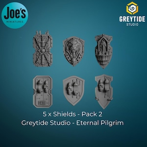 5 x Shields - Pack 2 - Greytide Studios - Eternal Pilgrims