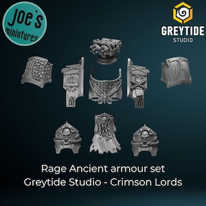 Rage Ancient armour set - Greytide Studio - Crimson Lords