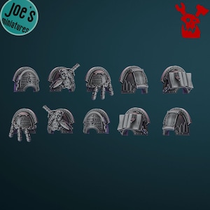 10 x Pactum Aeternum Warden shoulder pads - DakkaDakka