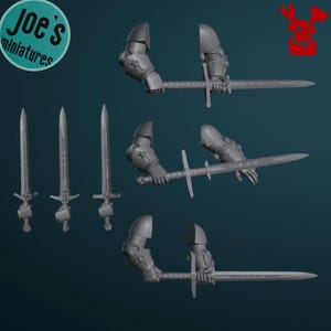 Black Gryphons Longswords x 6 - DakkaDakka