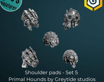 Axelvaddar x 10 - Set 5 - Primal Hounds av Greytide Studio