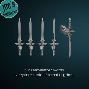 5 x Heavy weapons - Greytide Studio - Eternal Pilgrims Termi set