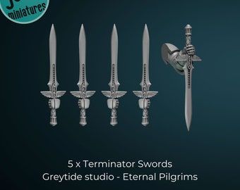 5 x Heavy weapons - Greytide Studio - Eternal Pilgrims Termi set