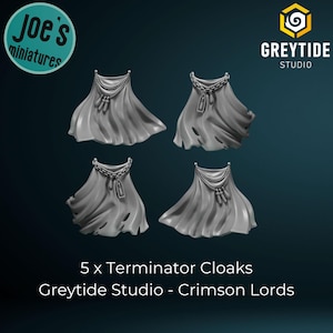 Termi Cloaks x 5 - Crimson Lords - Greytide Studio