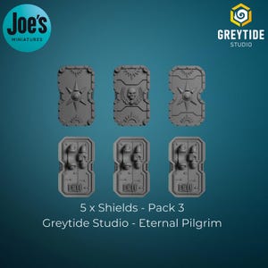 5 x Shields - pack 3 - Greytide Studios - Eternal Pilgrims