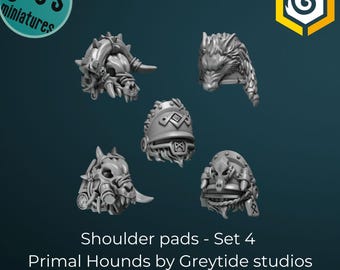 Axelvaddar x 10 - Set 4 - Primal Hounds av Greytide Studio