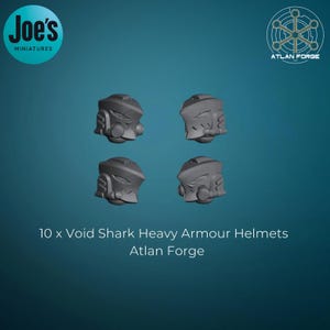 10 x Void Shark Heavy Armour Helmets - Atlan Forge