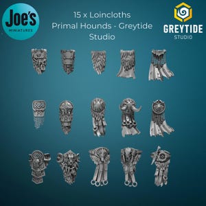 15 x Loincloths - Greytide Studios - Primal Hounds