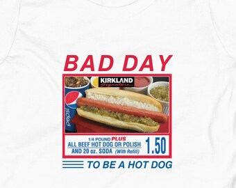 Rolig Hotdog Meme Barn T-shirt – Retro Matgrafik